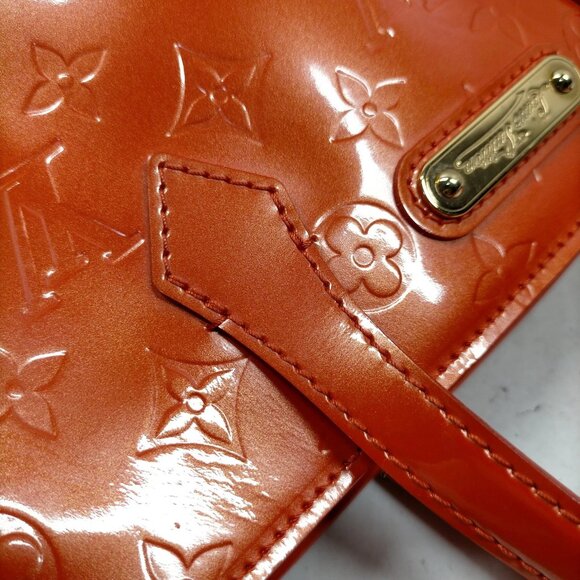 Louis Vuitton LV Hand Bag Wilshire PM Orange Vernis mon-367-091825 - Picture 6 of 15